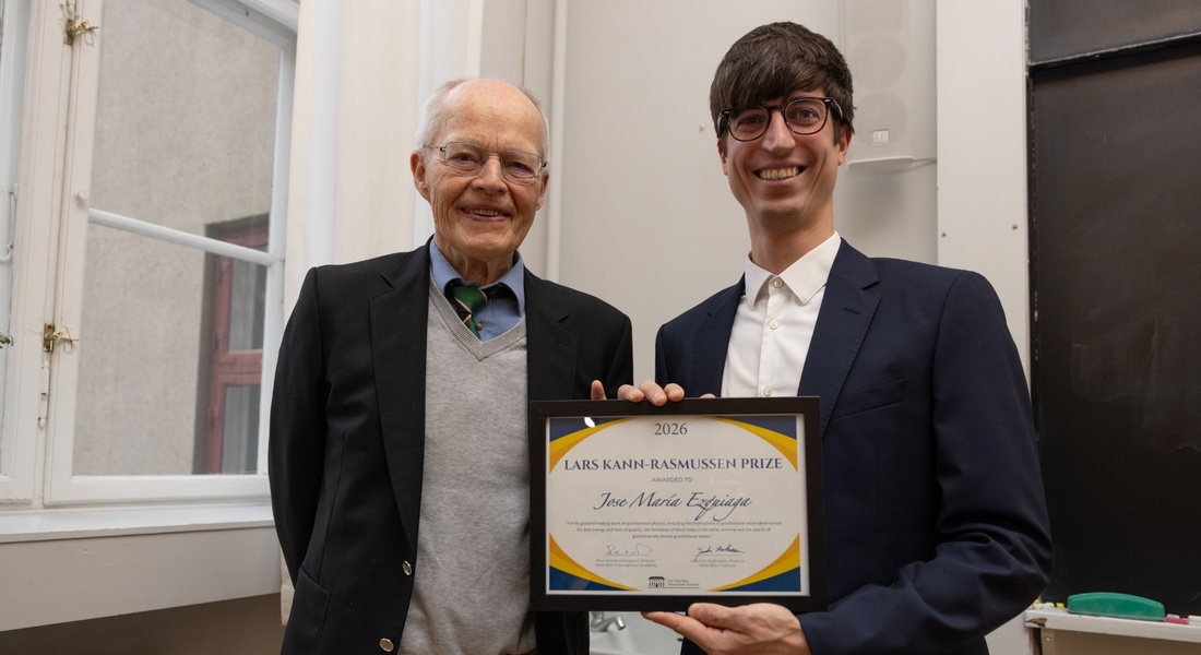 Jose Ezquiaga recieves the Lars Kann-Rasmussen Prize 2026