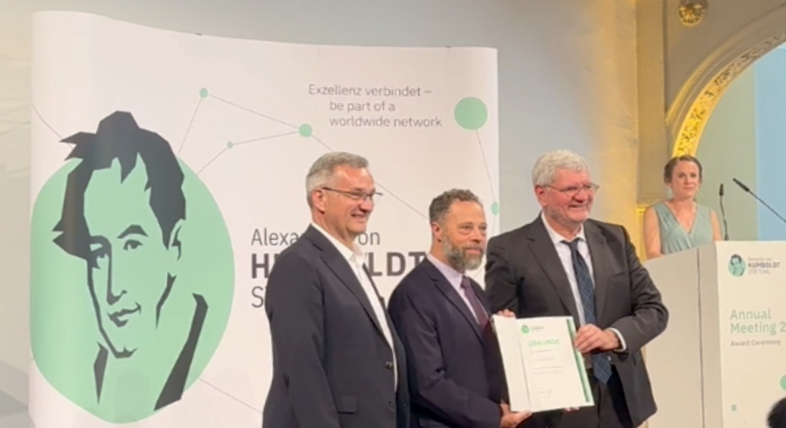 Martin Pessah recieves the Friedrich Wilhelm Bessel Research Award 